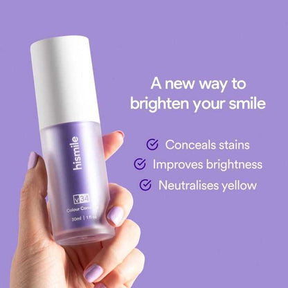 Hismile V34 Purple Whitening Toothpaste – Removes Stains & Yellowing for Brighter Teeth
